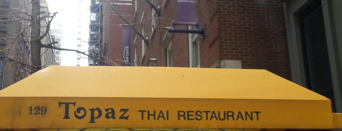 Topaz Thai Authentic is one of The 15 Best Places for Naan in the Theater District, New York.