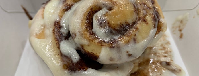 Cinnabon is one of All The Places I Can Think of That I've been.