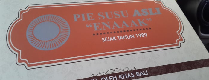 Pie Susu Asli Enaak is one of my Bali Experience.