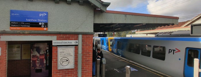 Ivanhoe Station is one of Melbourne Train Network.