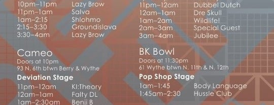 Brooklyn Electronic Music Festival (BEMF) is one of สถานที่ที่บันทึกไว้ของ Kristi.