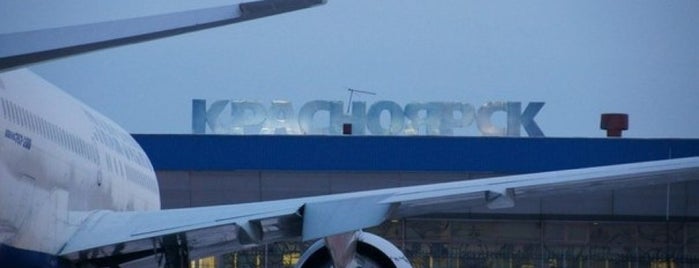 Yemelyanovo International Airport (KJA) is one of Lugares favoritos de Максим.
