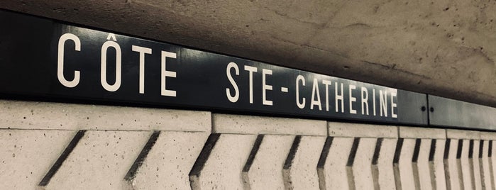 STM Station de la Côte-Sainte-Catherine is one of STM Metro Station (ORANGE).