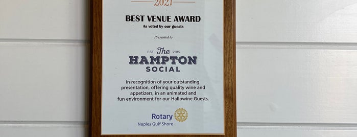 The Hampton Social is one of Naples.