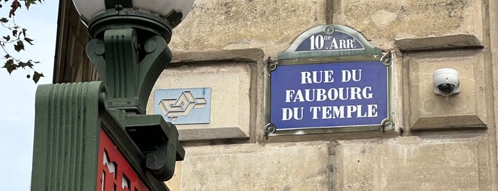 Rue du Faubourg du Temple is one of Places.