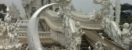 Wat Rong Khun is one of Holy Places in Thailand that I've checked in!!.