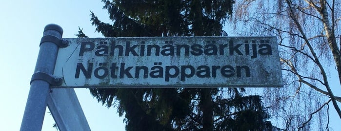 Pähkinänsärkijä is one of Erikoisia kadunnimiä | Special street names.