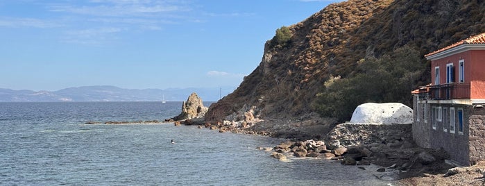 Eftalou hot springs is one of Lesvos Island.