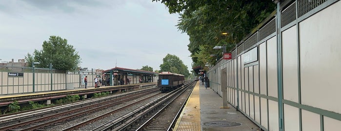 MTA Subway - Avenue U (Q) is one of NYC Subways N/R/Q.