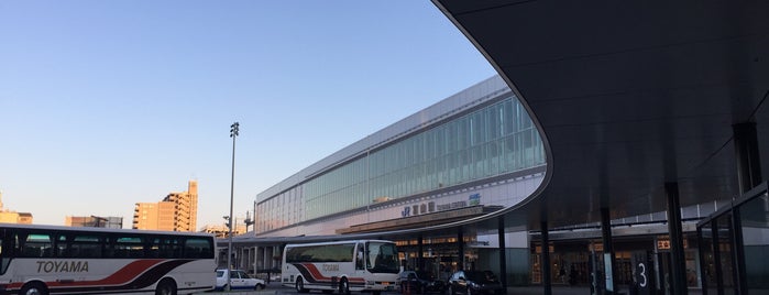 Toyama Station is one of 新幹線の駅.