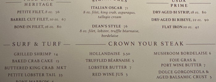 Dean’s Italian Steakhouse is one of FANCY.