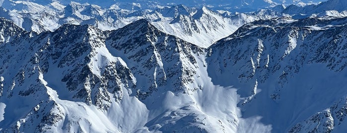 Big 3  - Panorama-Felssteg Tiefenbachkogl (3.250m) is one of Soelden, AUSTRIA.