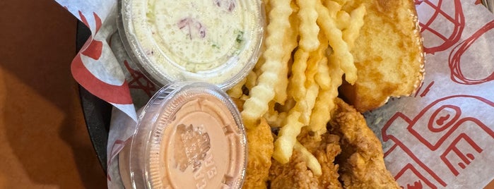 Raising Cane's Chicken Fingers is one of The 15 Best Places for Fountains in Kansas City.