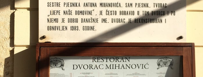 Dvorac Mihanović is one of Historic/Historical Sights-List 4.