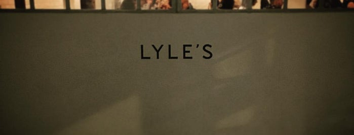 Lyle's is one of LONDRES.