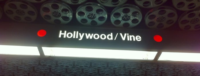 Metro Rail - Hollywood/Vine Station (Red) is one of LALA.