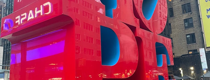 HOPE Sculpture by Robert Indiana is one of NYC thumbs up.