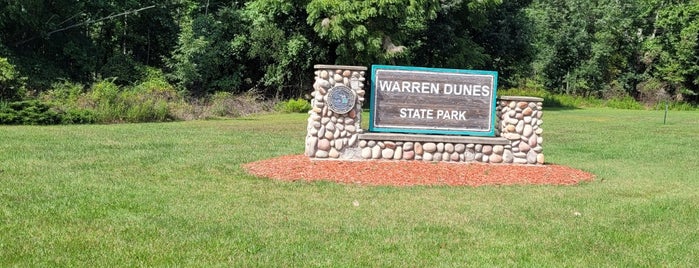 Warren Dunes State Park is one of Mitten.