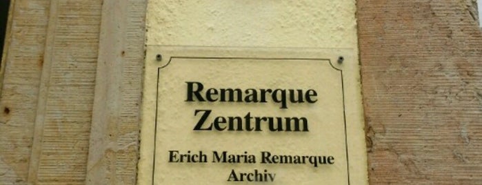 Erich Maria Remarque-Friedenszentrum is one of Osnabrücker Sehenswürdigkeiten.