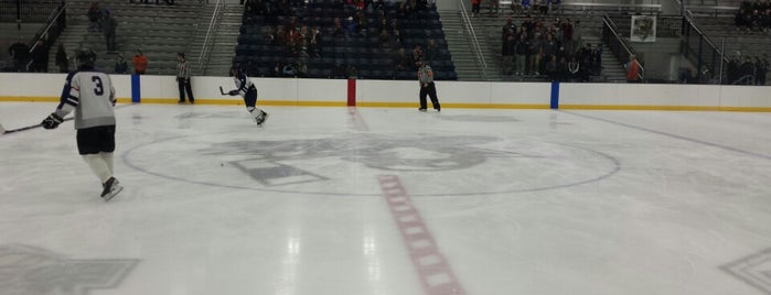 Twin Rinks Ice Center at Eisenhower Park is one of Tempat yang Disukai Cynth.