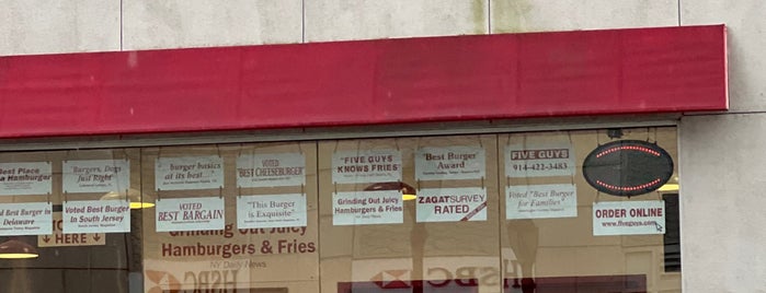 Five Guys is one of Burger Joints in White Plains.