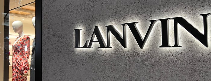 LANVIN Boutique (ランバン ブティック) 銀座店 is one of Japan's favorite.