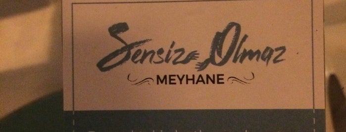 Sensiz Olmaz Meyhane is one of Meyhane.