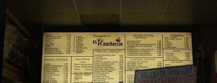 El Rancherito is one of Authentic mexican.