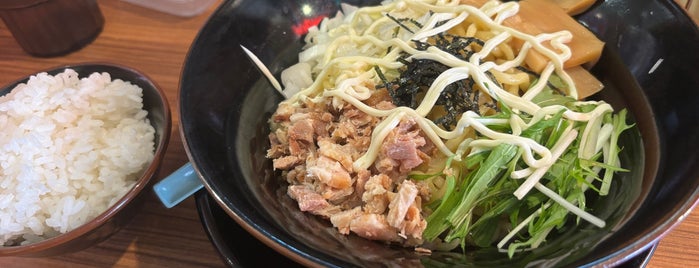 横浜家系ラーメン 壱角家 西船橋店 is one of 新橋、蒲田以外の冷やし中華.