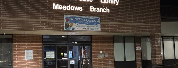 Boulder Public Library - Meadows Branch is one of Boulder, CO.