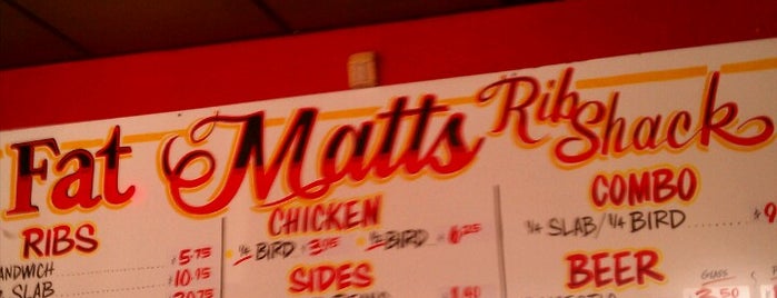 Fat Matt's Rib Shack is one of Georgia's Best BBQ.