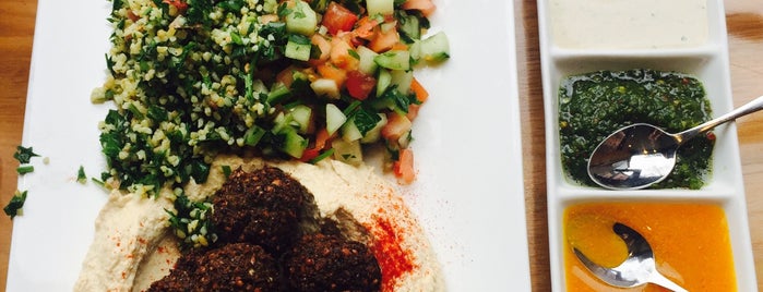 Taïm Falafel and Smoothie Bar is one of Soho Lunch Spots.