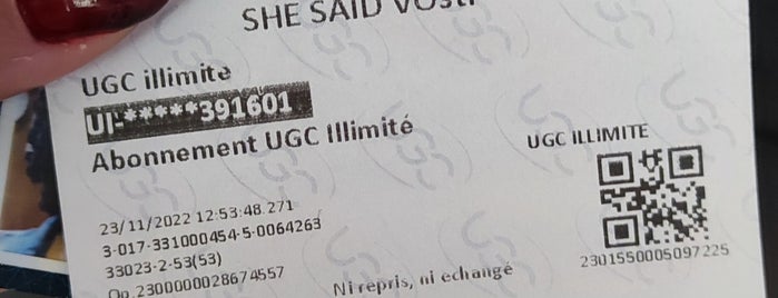 UGC Montparnasse is one of Cinémas acceptant la carte UGC illimité.