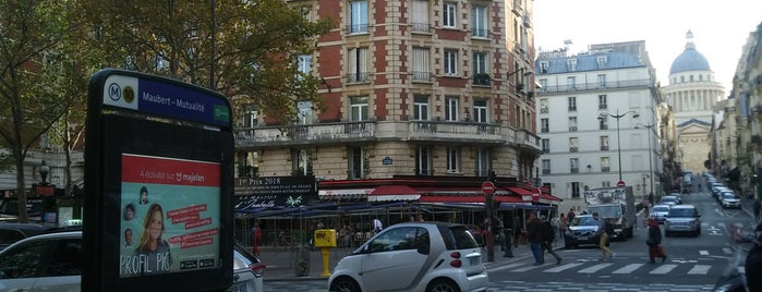 Métro Maubert–Mutualité [10] is one of Paris: husband's hometown ♥.