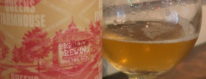 Big Alice Brewing is one of The 13 Best Places for IPAs in Long Island City, Queens.