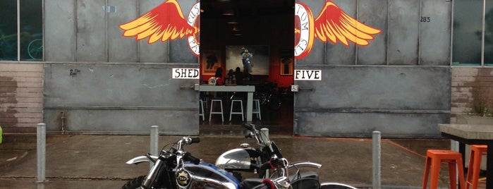 Shed 5 Motorbike Shop And Cafe is one of Auckland.