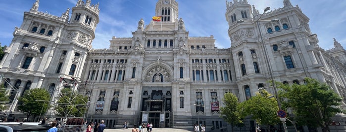 Palacio de Cibeles is one of Madrid junio 2014.