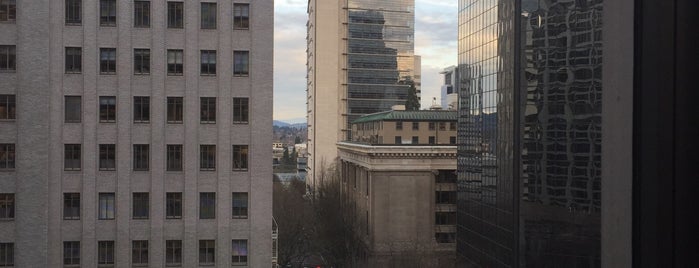 Hilton is one of Seattle-Portland.