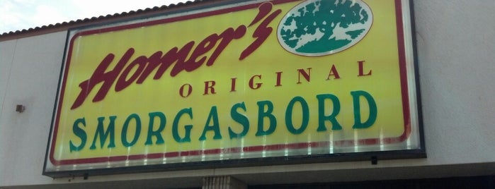 Homer's Smorgasboard is one of places to eat near home.