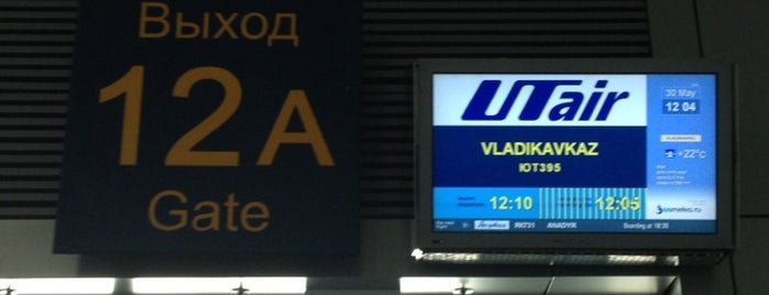 Выход / Gate 12/12A is one of Vnukovo airport locations.