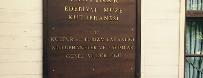 Ahmet Hamdi Tanpınar Edebiyat Müze Kütüphanesi is one of Tarih.