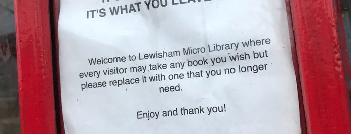 Lewisham Micro Library is one of Saved places in London.