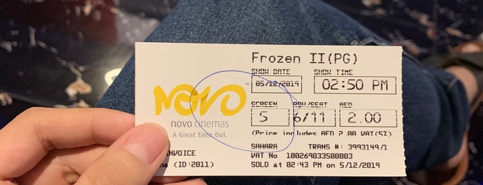 Novo Cinemas is one of Amirさんのお気に入りスポット.