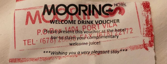 Moorings Hotel is one of Tempat yang Disukai Trevor.