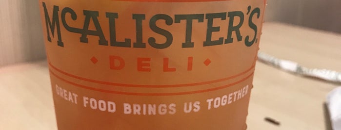 McAlister's Deli is one of common places.