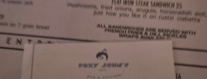 Foxy John's is one of Eating and Drinking NYC.