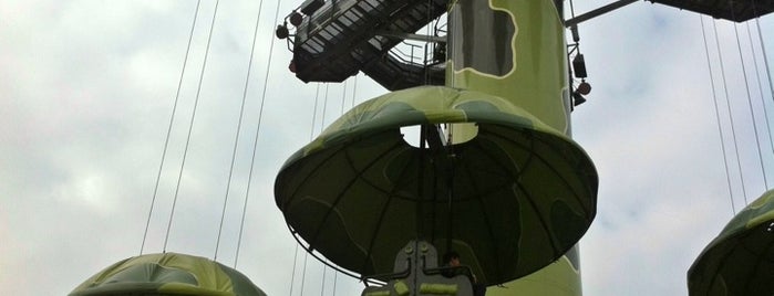 Toy Soldier Parachute Drop is one of Hong Kong Disneyland.