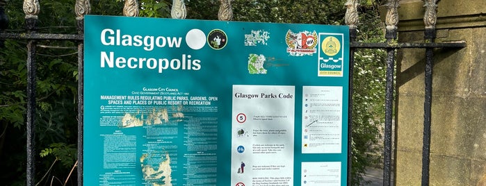 Glasgow Necropolis is one of One Glasgow day.