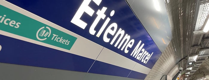 Métro Étienne Marcel [4] is one of Stations de metro a Paris.