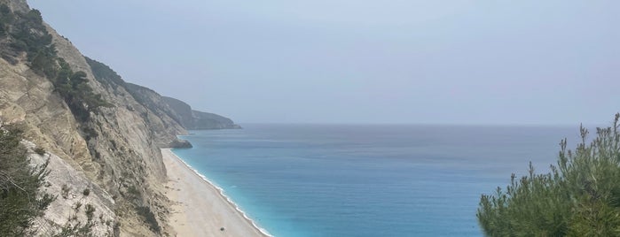Egkremnoi is one of best beaches of Greece.